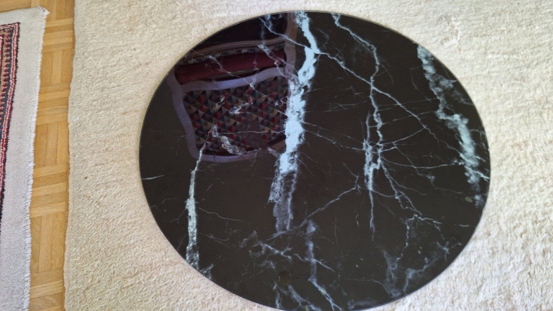 Servierplatten: Neue Hartglas-Tischplatte in Marmoroptik – Neu und originalverpackt aus Zürich von Amichick01 1