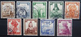 Deutsches Reich ex. Kat. 588-597 gest. 1935