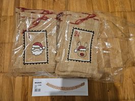 Adventskalender - 24 Säckli aus Jute zum Befüllen