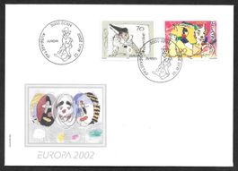 FDC Serie 1051-1052 Europamarken ET 15.5.2002