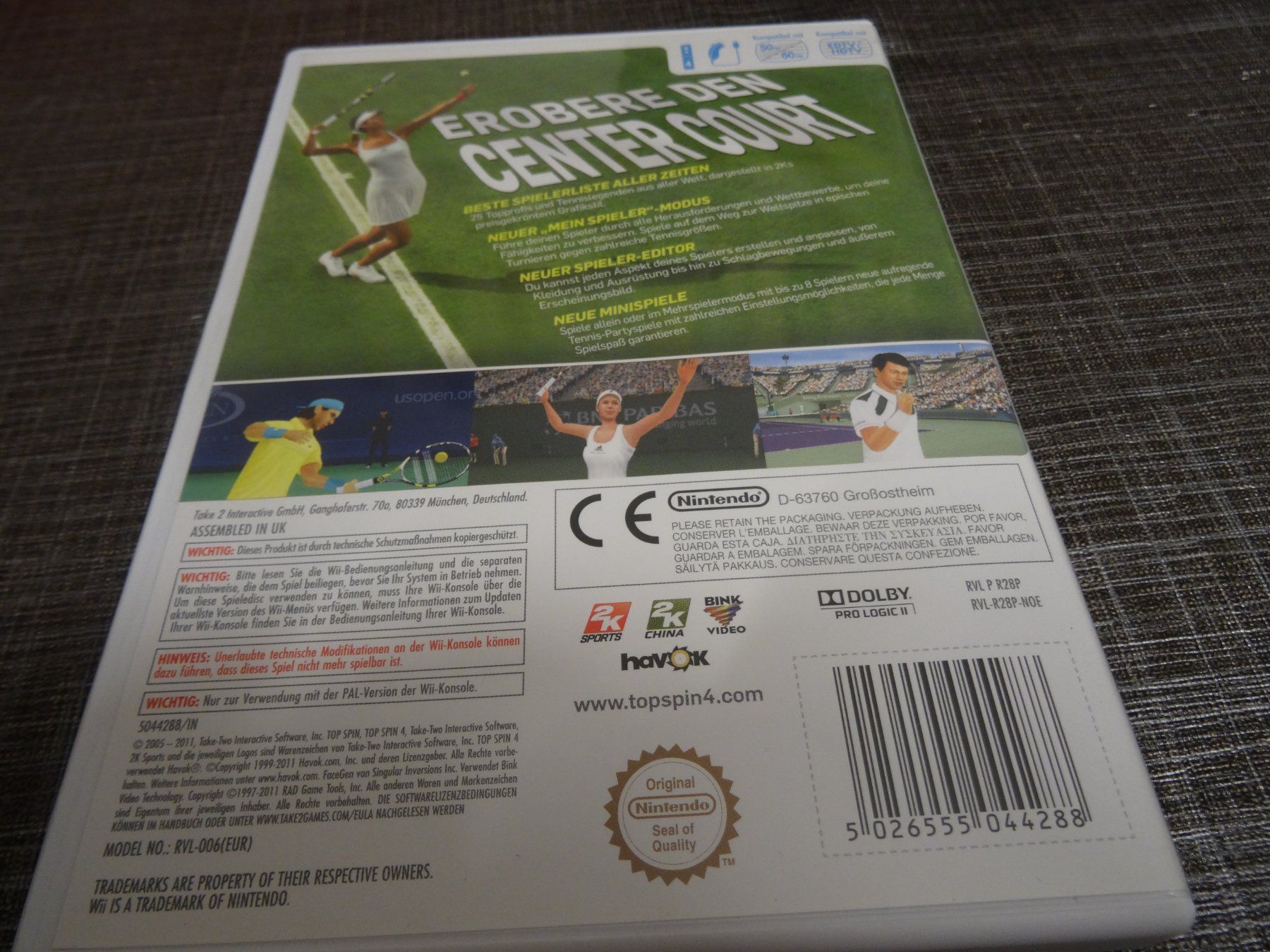 Giochi: Top Spin 4 WII – Usato da Olten venduto da Disc-Ausverkauf 2