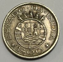 1 Escudo - Republic Portuguese India - 1958