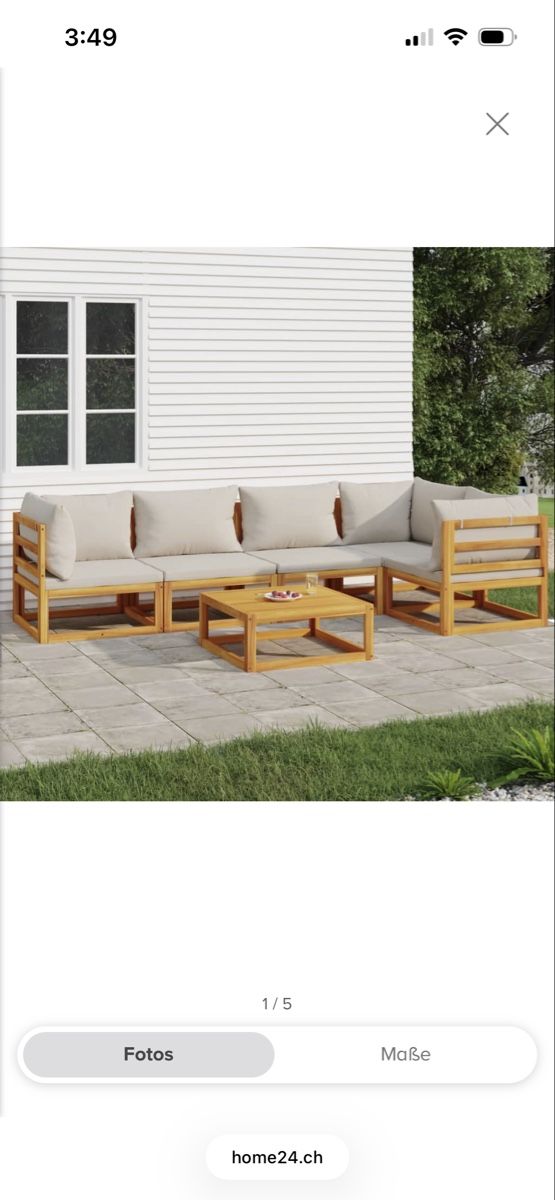 Sofas: Gartenlounge Akazie 6-teilig – Gebraucht aus Toffen von cel_r776 7