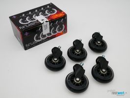 DELTACO GAMING 5x Gaming-Stuhl-Rollen