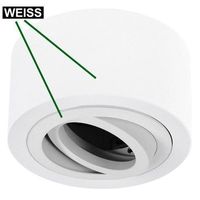 LED Aufbauleuchte Deckenlampe 230V weiss incl. Leuchtmittel