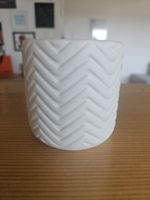 Pot cache-pot blanc chevron