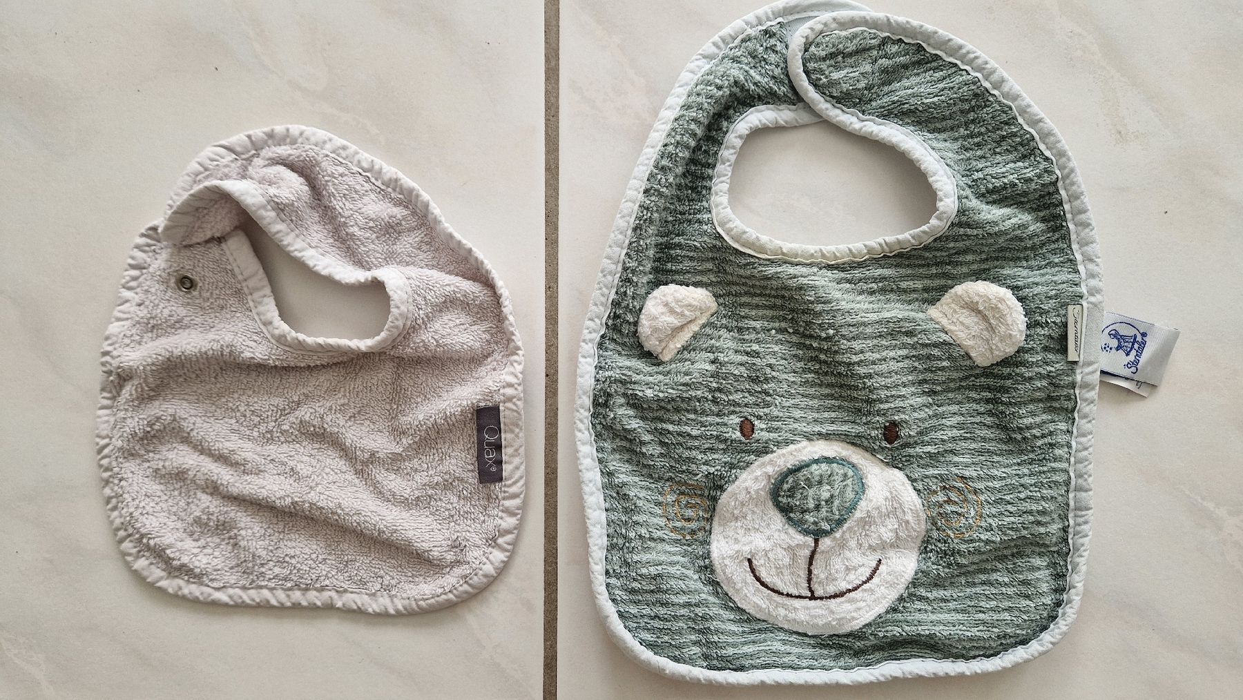 Pasti del neonato: Zwei Baby-Lätzchen – Usato da Aathal-Seegräben venduto da Jago1984ZH