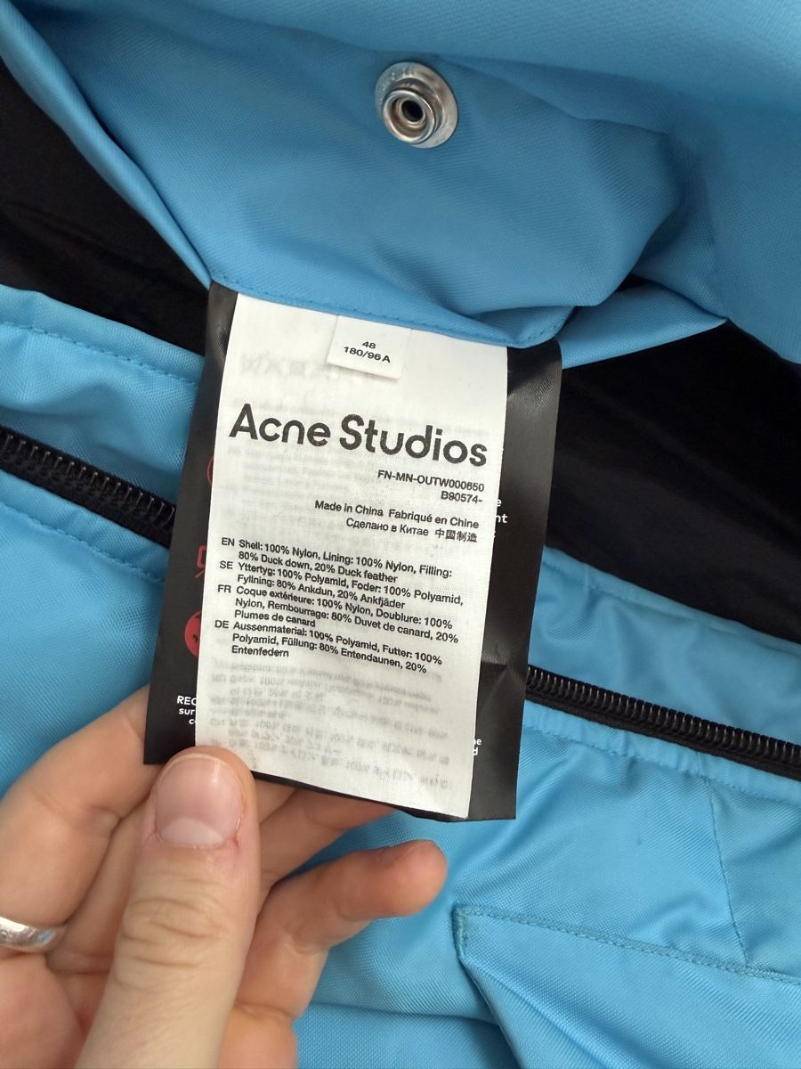 Acne Studios Giacche: Acne Studios Puffer Jacket, Men’s, Blue, Size M – Usato da Luzern venduto da georgelawrence 4