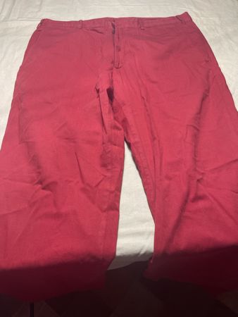  Paul & Shark pantaloni rossi in cotone taglia 54.