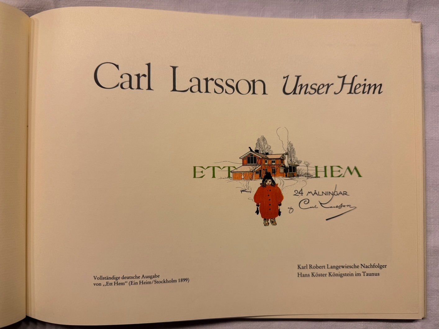 Libri: Carl Larsson "unser Heim" – Usato da Winterthur venduto da Barunggeli 1