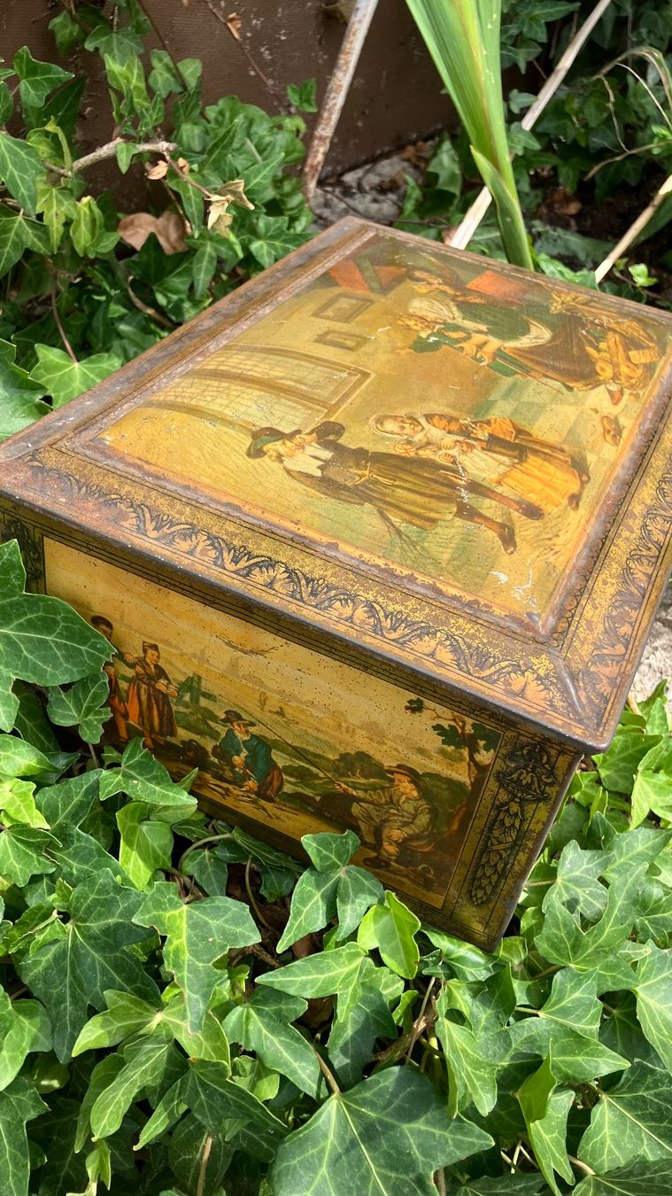 Barattoli: Boite ancienne Blechdose antik Cote d'Or Déco – Usato da St-Cierges venduto da LeRegain 3