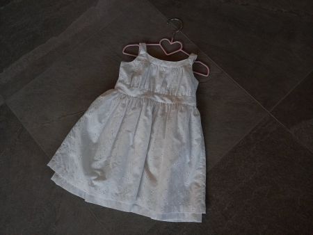 Kleid Festkleid Hochzeit Blumenmädchen G 86 92 richtig weiss