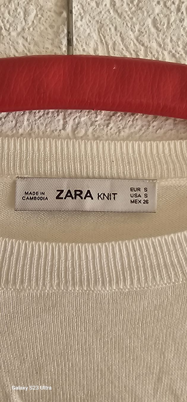 Zara Pullover & Sweatshirts: Pull Zara blanc cassé, manches longues avec perles – Gebraucht aus Monthey von Chez-Dani-81 4