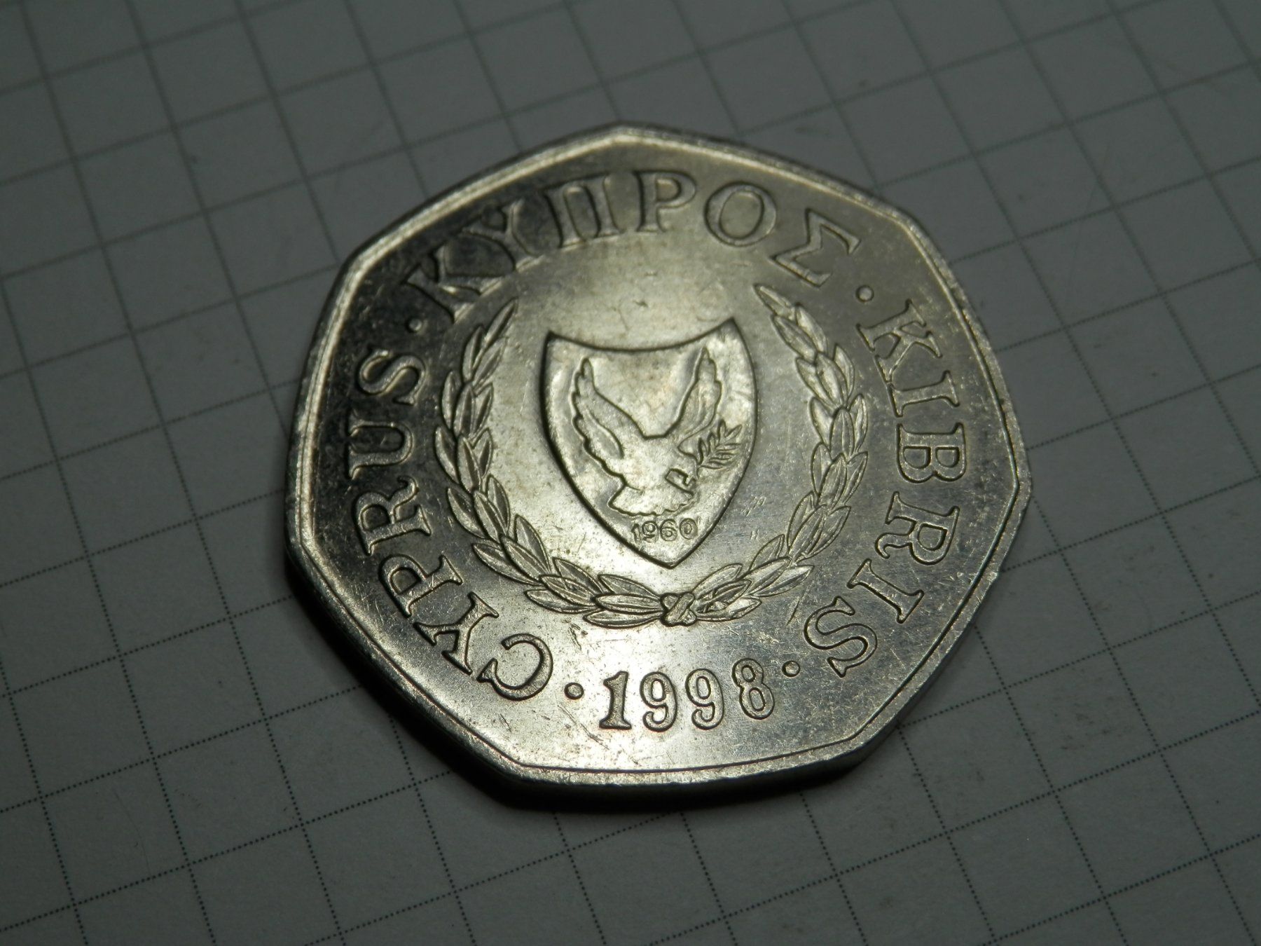 Tutti le monete: Zypern 50 Cent, 1998 – Usato da Weiach venduto da weiach81 1