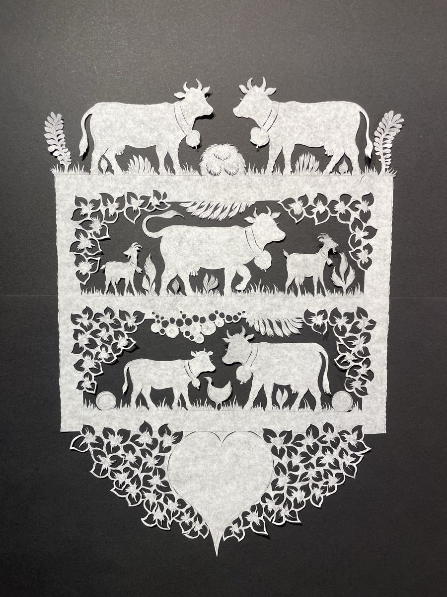 Grafica & Litografie: Scherenschnitt von Anita Buri – Nuovo (secondo la descrizione) da Konolfingen venduto da Bern-75 9