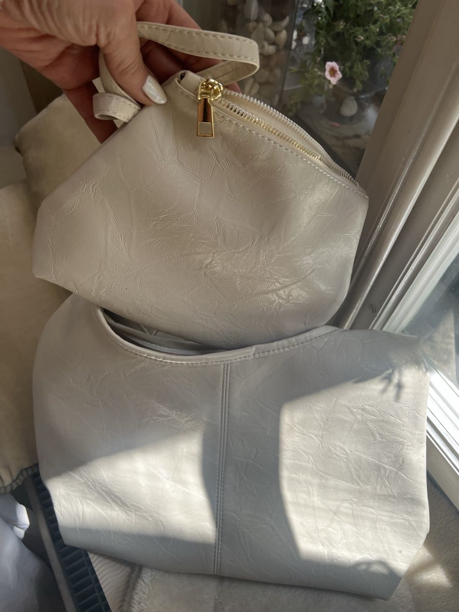 Borse da donna: Boho Tasche creme Kunstleder mit Pochette neuwertig – Nuovo (secondo la descrizione) da Bern venduto da kaeffy 3