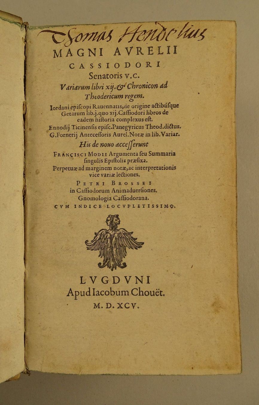 Libri: MAGNI AURELII CASSIODORI, 1595 – Usato da Grüningen venduto da Kartensammler 3