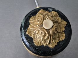 Türklingel Antik Viktorianisch Gold Unikat Marmor Fumiere