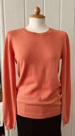 Pullover Hawico Merino Kaschmir Seide Lachs Grösse S
