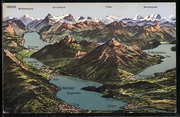 Ansichtskarten: AK Immensee, Seen u. die Alpen – Gebraucht aus Berlin von bartko-reher