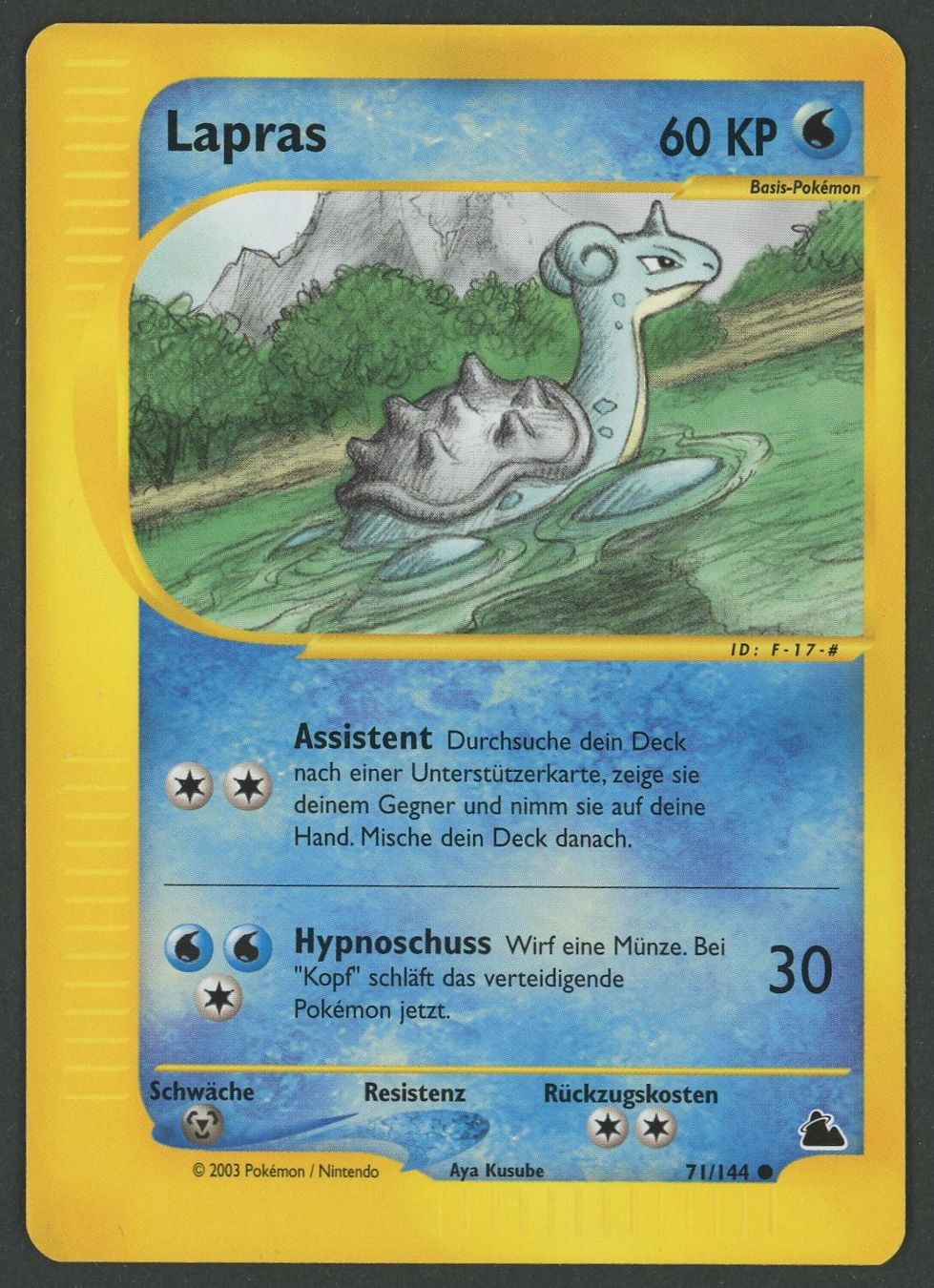 Pokémon Carte collezionabili: Lapras 71/144 Skyridge DE ab 1.- – Usato da Rupperswil venduto da gengarbasar