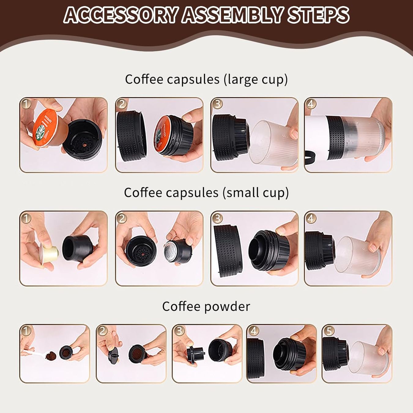 Macchine per caffè & Macchine per espresso: Tragbare Kaffeemaschine mit Akku – Nuovo e nell'imballaggio originale da Châtelaine venduto da topshop.switzerland 4