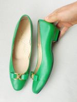 BALLERINAS JOHANSEN VINTAGE 38 USA LEDER SCHUHE TOP PUMPS