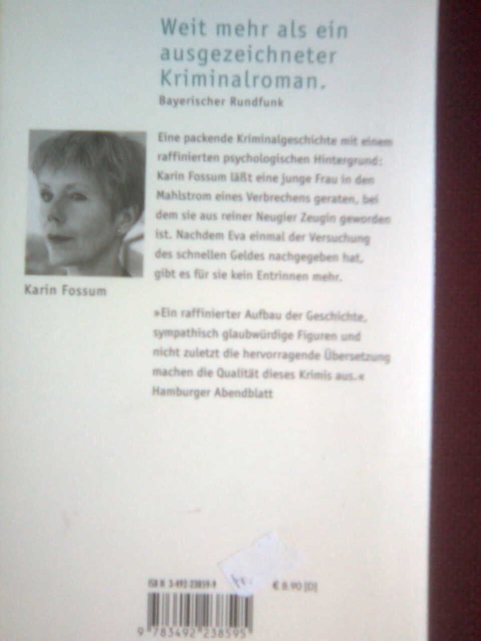 Libri: Karin Fossum Evas Auge – Usato da Basel venduto da Alacant 2