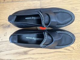 Kennel & Schmenger Lederschuhe Schwarz, Gr. 37, Neu!
