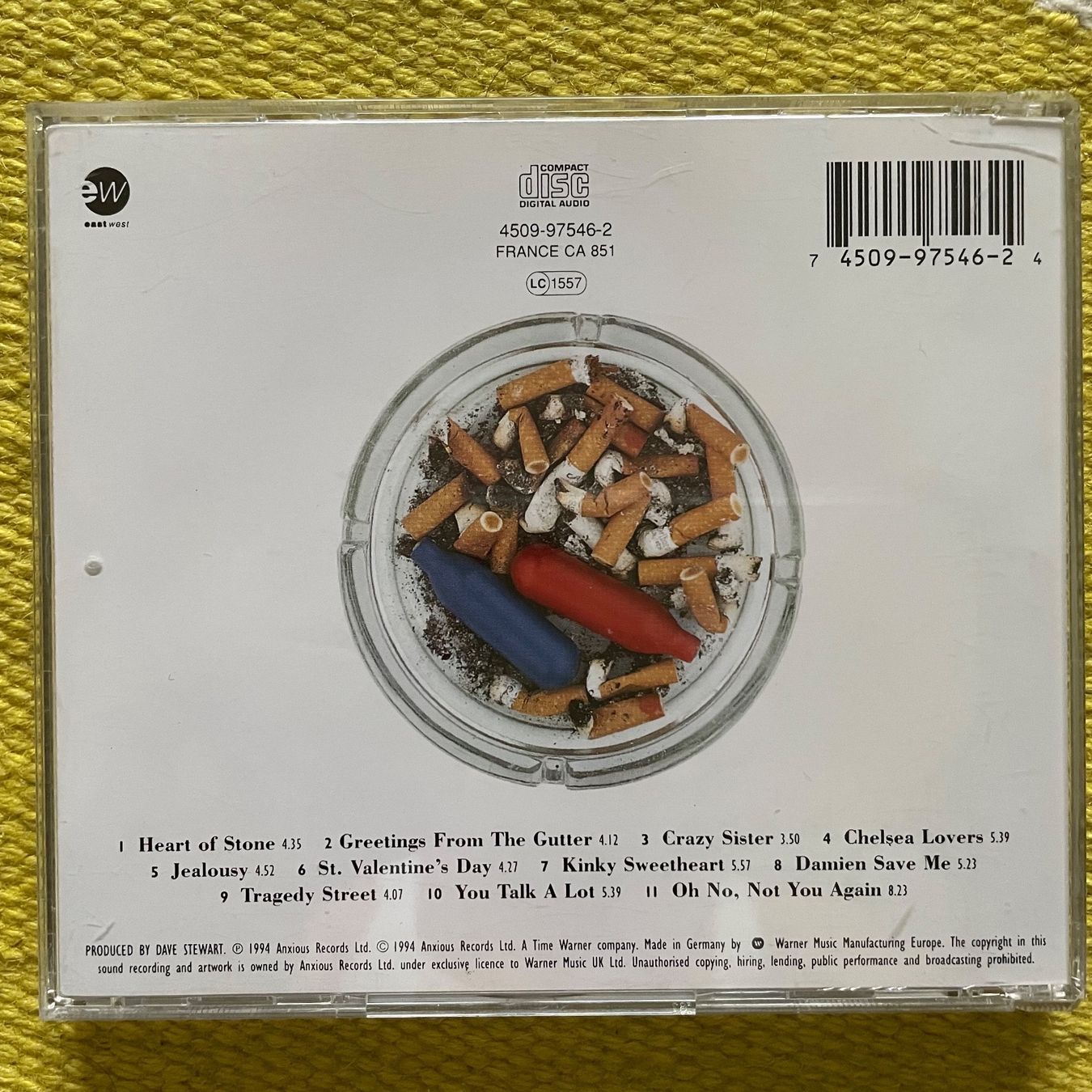 CD: DAVE STEWART EURYTHMICS-GREETINGS FROM THE GUTTER – Usato da Rorschacherberg venduto da CD-Roli 1