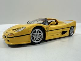 Ferrari F50 1:18, gelb, MAISTO