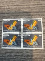 Schweiz Helvetia Briefmarke 1982, Viererblock, Top Zustand!