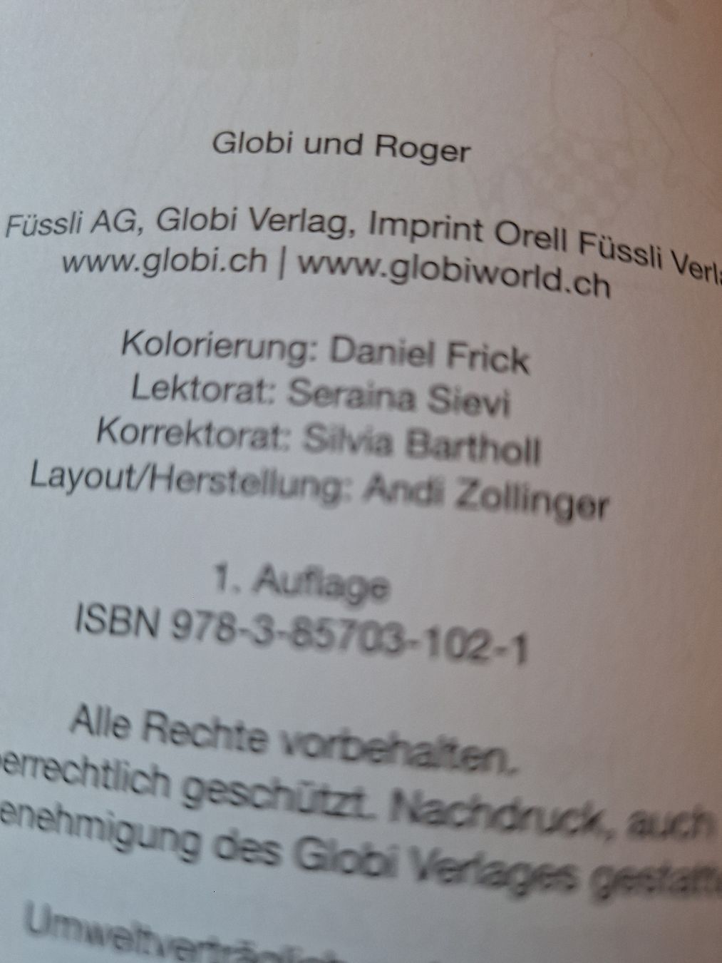 Fumetti: Globi und Roger 1. Auflage unbemalt  – Usato da Schaffhausen venduto da RicardoSchaffhausen 1