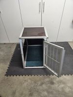 Hundetransportbox Aluminium in gutem Zustand