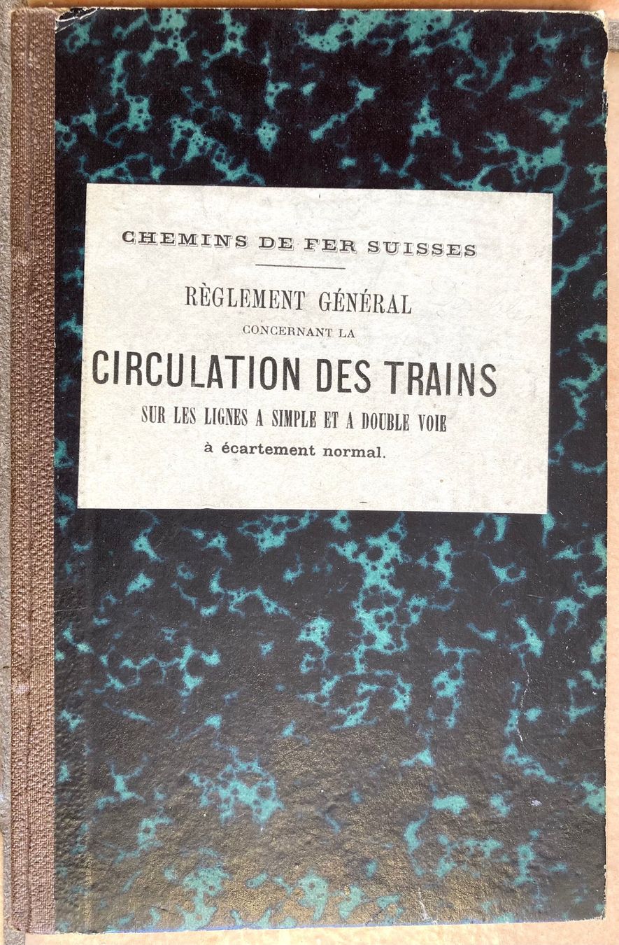 SBB/CFF/FFS Dokumente: CFF - Circulation des trains. A simple & double voie 1880 – Gebraucht aus Versoix von Decapod