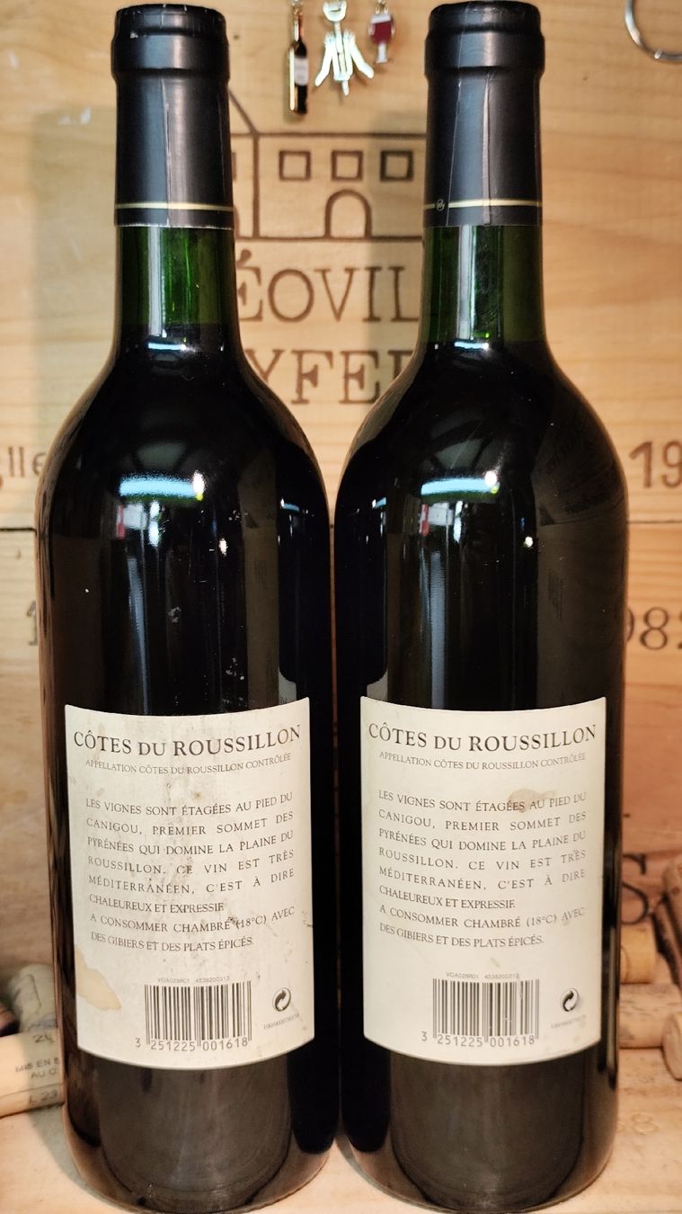 Wein: 2x2003 Côtes du Roussillon – Neu und originalverpackt aus Büsserach von Vintage-vins 1