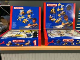 2x Meccano Konstruktions-Baukästen 274/203, OVP