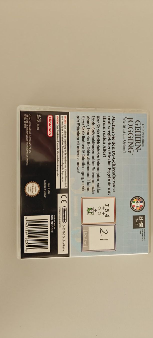 Nintendo Spiele: Dr. Kawashimas Gehirn Jogging Nintendo DS – Gebraucht aus Kleinandelfingen von dom_t7hd 3