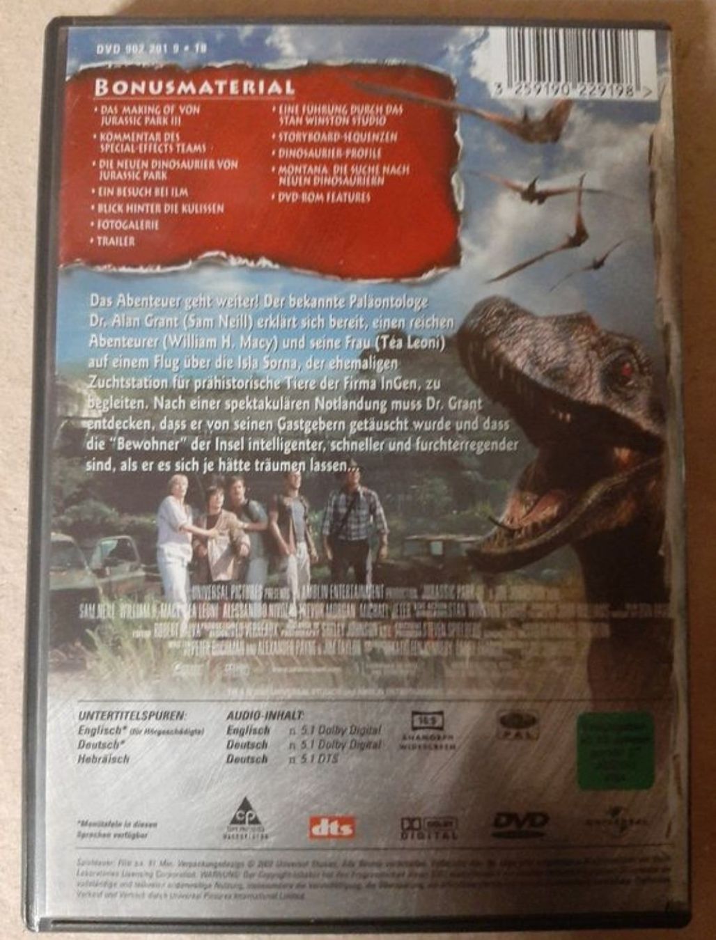 Tutti i DVDs: Jurassic Park 1 + 3, DVD's – Usato da Vogelsang AG venduto da villa9 6