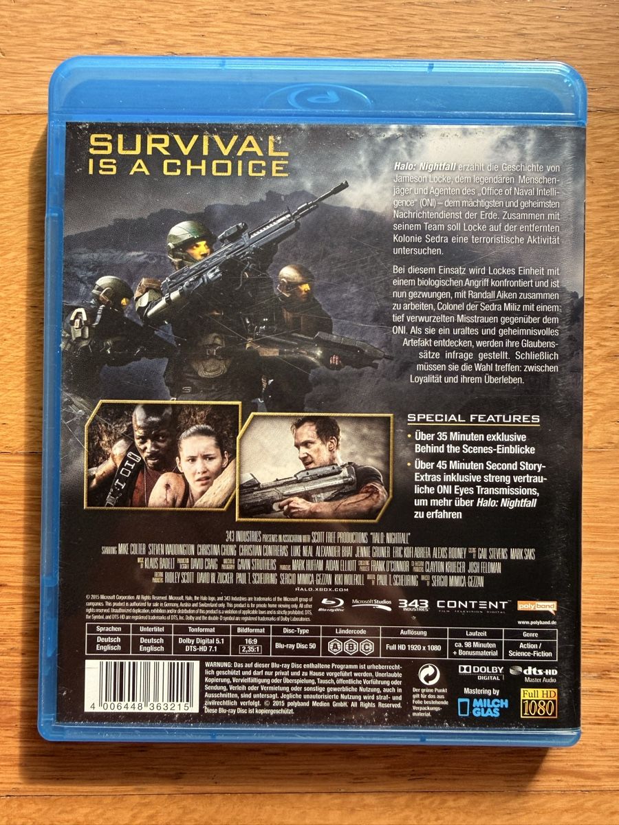 Alle DVDs: Halo - Nightfall (2014) Blu-ray Sci-Fi Action – Gebraucht aus Kölliken von nerdorado 1