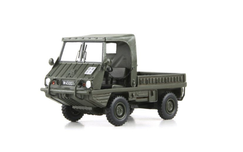 Modellini d'auto: 1:43 ACE Steyr-Puch Haflinger 700 AP Schweizer Armee – Nuovo e nell'imballaggio originale da Affoltern am Albis venduto da Modellshop-8910