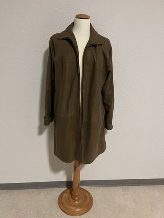 CHRIST Damen Ledermantel Echtleder Braun Gr. 38