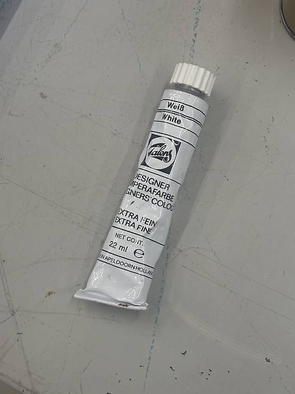 Royal Talens Farben: 16 stuck Talens Gouache Extra fine Weiss 20ml – Gebraucht aus Zürich von Apfelshorle