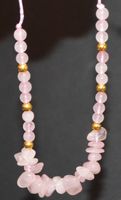 Armband K-143 – Rosa Quarz – Einstellbar