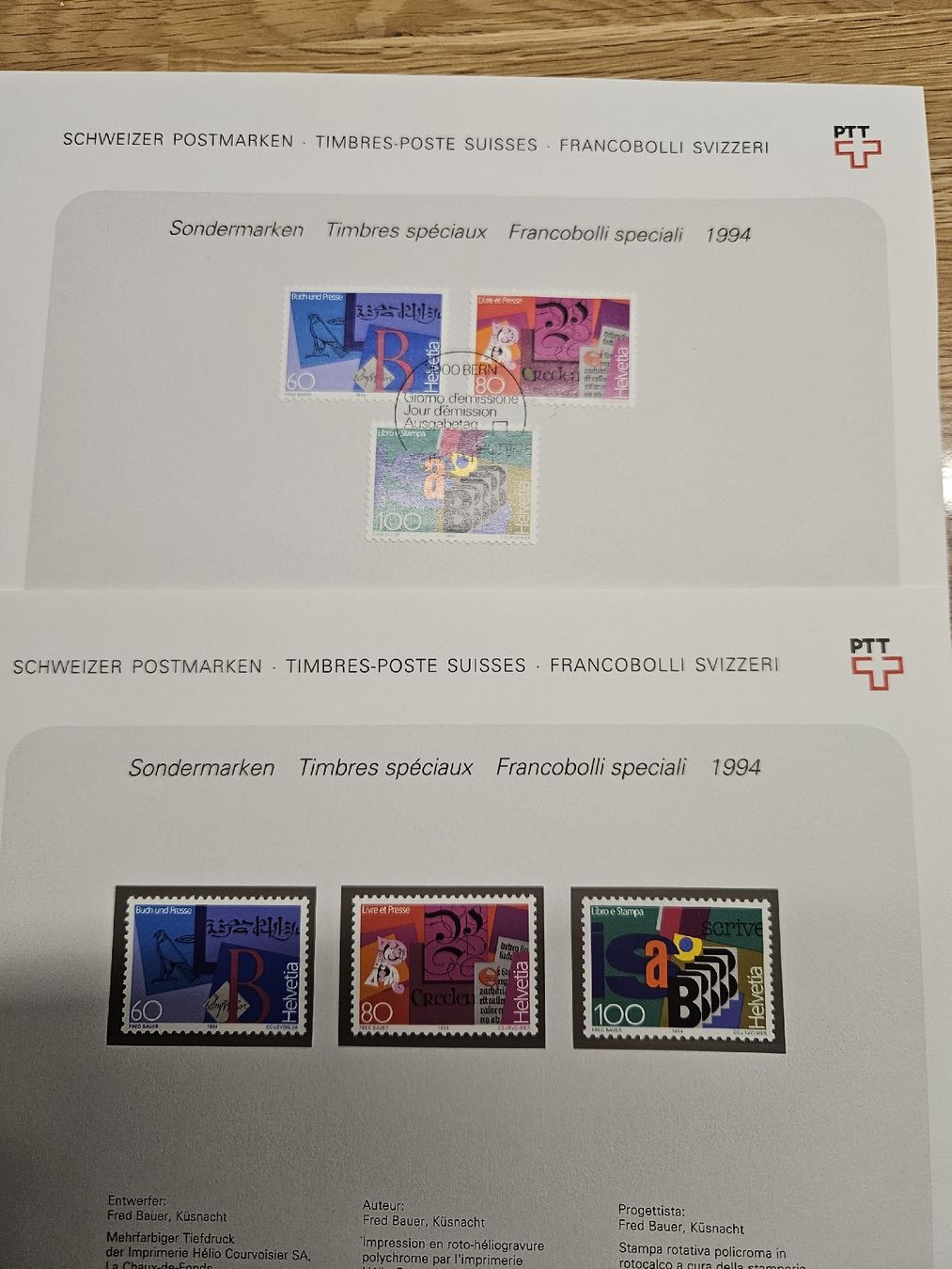 Tutti i francobolli: Schweizer Postmarken Sondermarke Buch und Presse – Nuovo (secondo la descrizione) da Chur venduto da Kohla1980