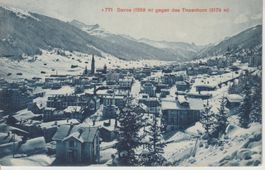 GR 344 Davos gegen das Tinzenhorn, ca. 1910/20