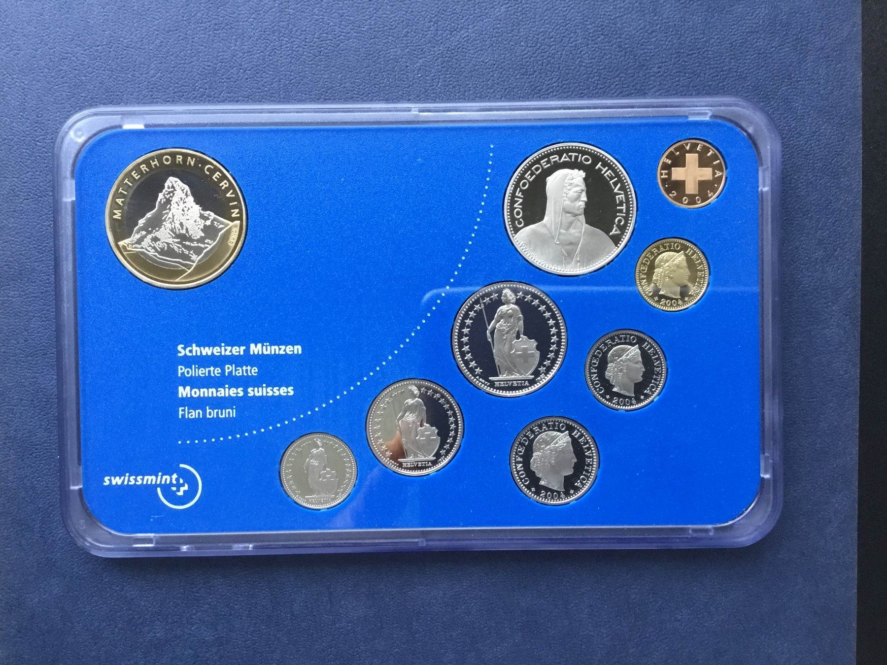 Tutti le monete: Münzsatz Matterhorn 2004 PP – Nuovo e nell'imballaggio originale da St. Margrethen SG venduto da alfapeugeot10 1