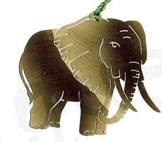 Fensterbild Elefant (Messingbild)