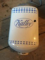Antiker Kaffeemühlen Behälter Porzellan