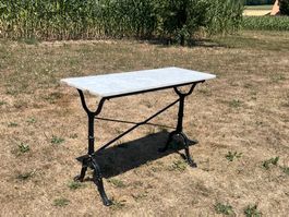 Gartentisch  mit Marmorplatte